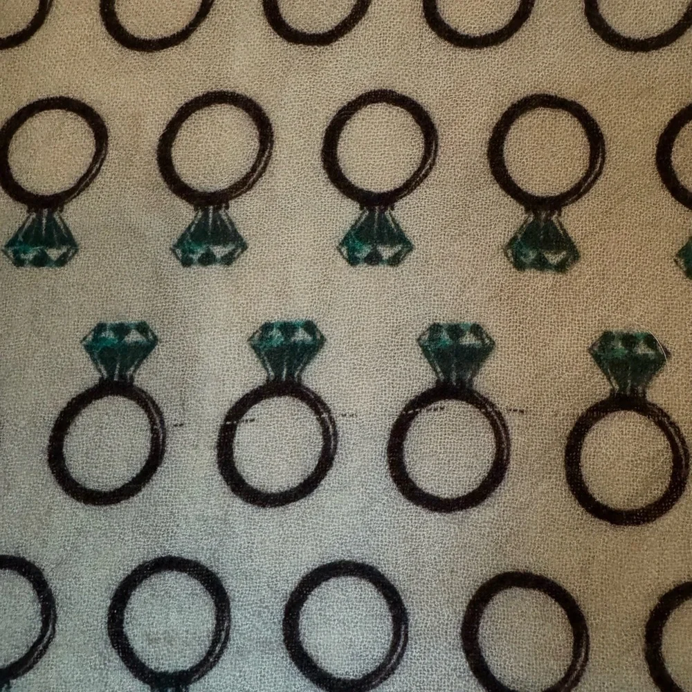 YARNZ Diamond Ring Pattern Cashmere Wool Oversized Scarf Wrap Grey Teal Brown